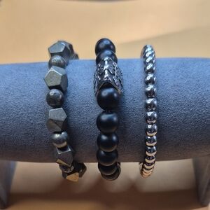 TRIO of BRACLETS 7" UNISEX